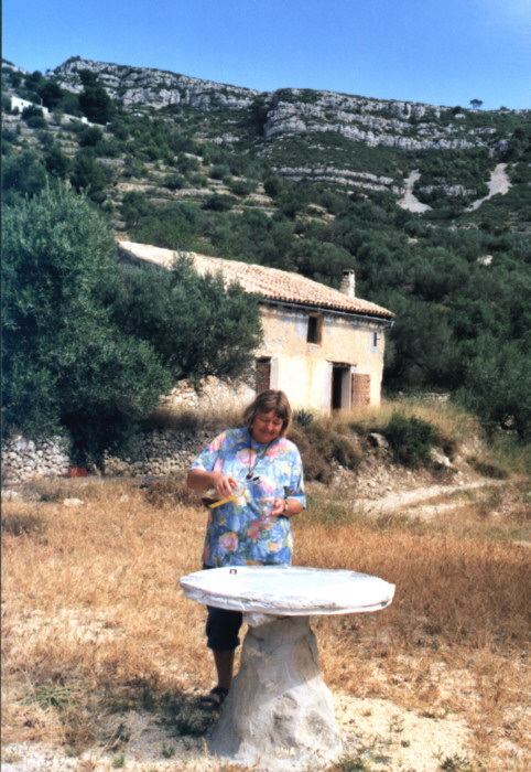Anna Carstensen in l'Ampolla, Spain.